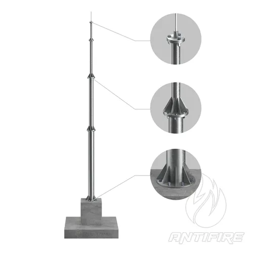 Окремостоячий блискавкоприймач 16 м (StZn/Al) 
