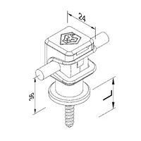 301819 Тримач Сlip під мідь М8 (Pa) thumb-6