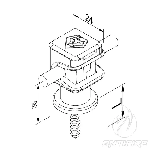 301819 Тримач Сlip під мідь М8 (Pa)  (фото 6)