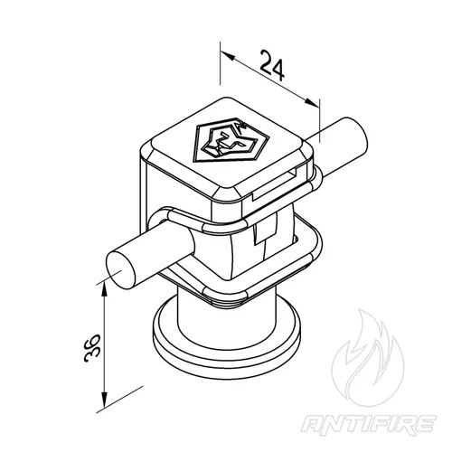 301089 Тримач Сlip сірий М8 (Pa)  (фото 4)