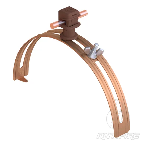 304144 Держатель на полукруглый гребень крыши с Clip (Cu/Pa) 