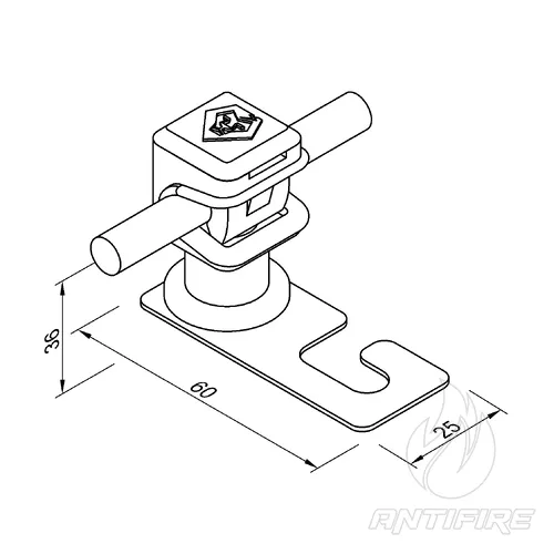 303013 Тримач гаковий з Clip (Ni/Pa)  (фото 2)