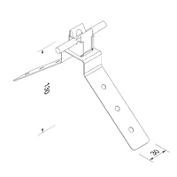 306133 Тримач на кутовий гребінь даху з Niro (Ni) thumb-2