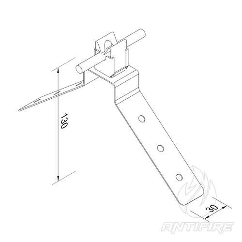 306133 Тримач на кутовий гребінь даху з Niro (Ni)  (фото 2)