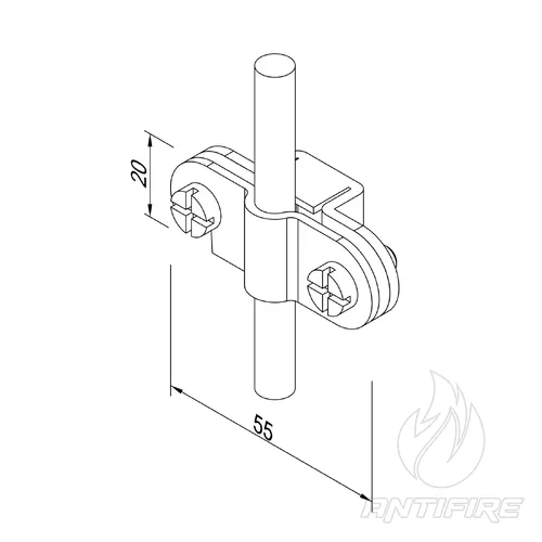 310011 Тримач дроту Fix D8-10 (StZn)  (фото 3)