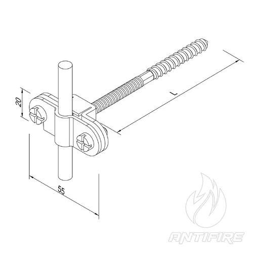 310011 Тримач дроту Fix D8-10 (StZn)  (фото 4)