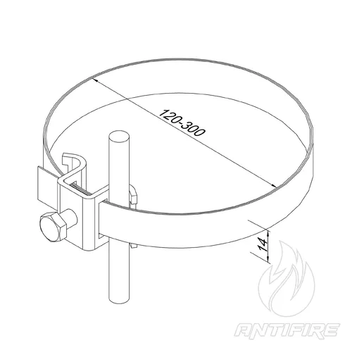 320144 Універсальний хомут D120 (Cu)  (фото 3)