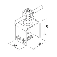 316041 Тримач фальцевий Max з Clip (StZn) thumb-2