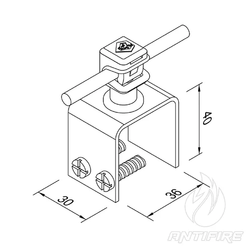 316041 Тримач фальцевий Max з Clip (StZn)  (фото 2)