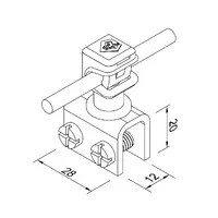 316021 Тримач фальцевий з Clip (StZn/Pa) thumb-2