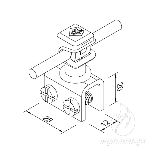 316021 Тримач фальцевий з Clip (StZn/Pa)  (фото 2)