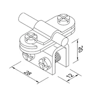 316144 Тримач фальцевий з Fix (Cu) thumb-2
