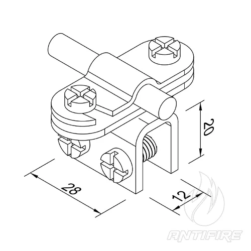 316011 Тримач фальцевий з Fix (StZn)  (фото 2)