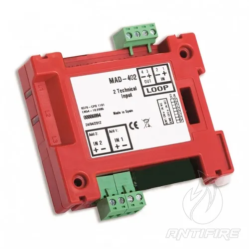 Модуль керування для індикації стану пристрою Detnov MAD-402 адресний 