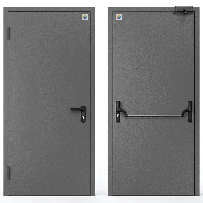 Двері протипожежні металеві глухі ДМП ЕІ30-1-2100х1000  (фото 3)