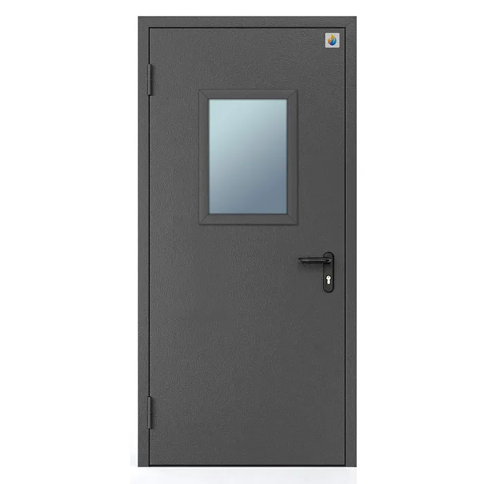 Двері протипожежні металеві зі склінням ДМП ЕІ60-1-2100х900  (фото 2)