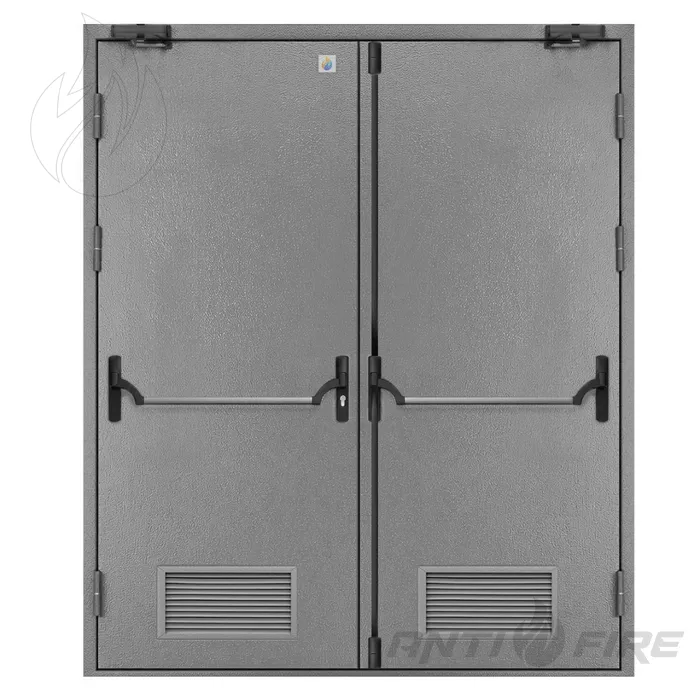 Двері протипожежні з вентиляційною сіткою ДМП ЕІ60-2-2200х1600 