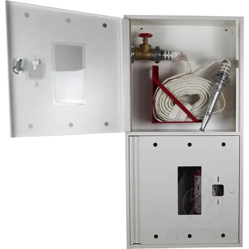 Кран-комплект ЄС-51-1-РС-50 (Шафа пожежна ШП-60/120-НС Біла) + 2 вогнегасника ВП-5 и ВП-6 