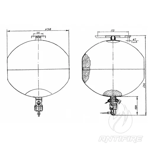 Модуль пожаротушения с сигнализатором давления СПРУТ-15(о)-01  (фото 3)