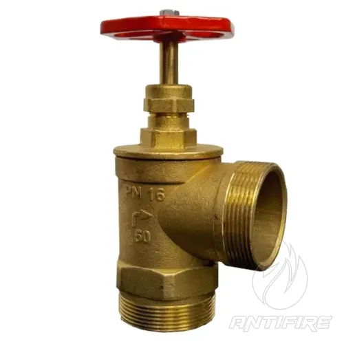 Кран пожежний Ду 50 лат. кут. 90º (зов.-зов.) 