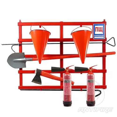 Щит пожежний (комплект 5в) + 2 Вогнегасника вуглекислотних ВВК-2 (ОУ-3) 