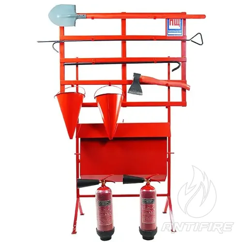 Стенд пожежний з щитом відкритого типу (комплект 5)  + 2 Вогнегасника вуглекислотних ВВК-2 (ОУ-3) 