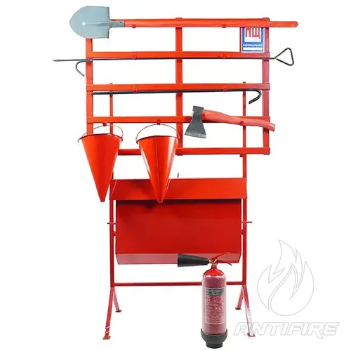 Стенд пожарный со щитом  в комплекте + Огнетушитель ВВК-3,5 (ОУ-5) 