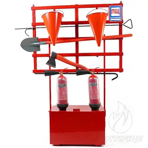 Стенд пожежний з щитом відкритого типу (комлект 5с) + 2 Вогнегасника вуглекислотних ВВК-3,5 (ОУ-5) 