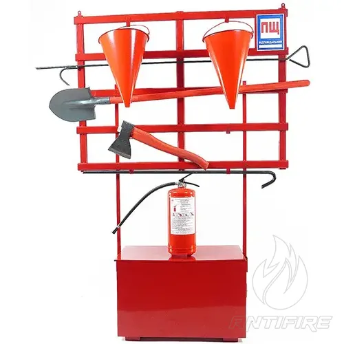 Стенд пожежний з щитом відкритого типу (комлект 5с) + Вогнегасник порошковий ВП-5 (ОП-5) 
