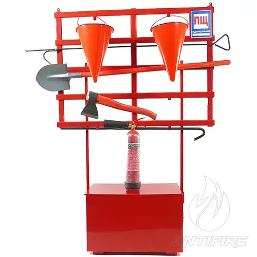 Стенд пожежний з щитом відкритого типу (комлект 5с) + Вогнегасник вуглекислотний ВВК-2 (ОУ-3) 