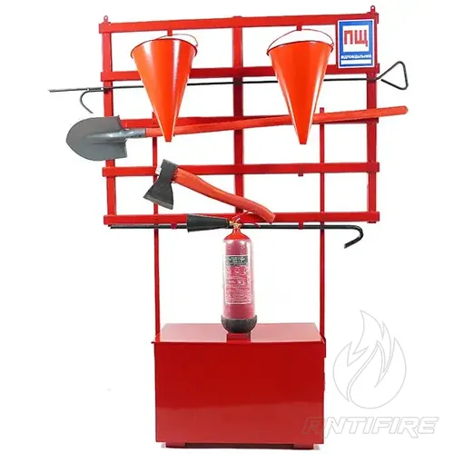 Стенд пожежний з щитом відкритого типу (комлект 5с) + Вогнегасник вуглекислотний ВВК-3,5 (ОУ-5) 