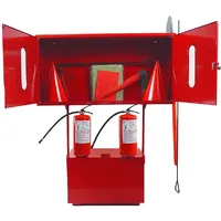 Стенд пожежний з щитом закритого типу стаціонарний (комплект 6) + 2 Вогнегасника порошкових ВП-5 (ОП-5) - Замовити