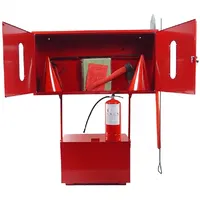 Стенд пожежний з щитом закритого типу стаціонарний (комплект 6) + Вогнегасник порошковий ВП-5 (ОП-5) - Замовити