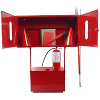 Стенд пожежний з щитом закритого типу стаціонарний (комплект 6) + Вогнегасник порошковий ВП-6 (ОП-6) - Замовити