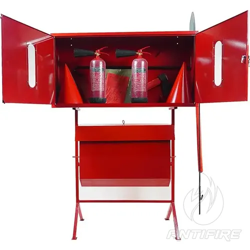 Стенд пожежний  (комплект) + 2 Вогнегасника вуглекислотних ВВК-3,5 (ОУ-5) 