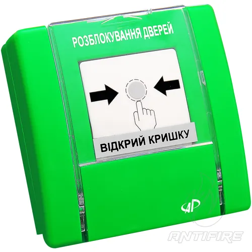 Кнопка "Розблокування дверей" Артон РУПД‐04‐ НЗ (зелена) 