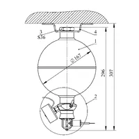 Модуль газового пожежогасіння Імпульс-2 з настінним кріпленням (МГП.І-2.Е.Н) thumb-5