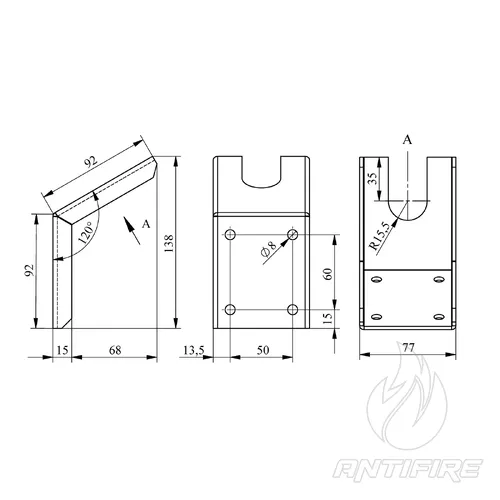 Модуль газового пожежогасіння Імпульс-2 з настінним кріпленням (МГП.І-2.Е.Н)  (фото 3)