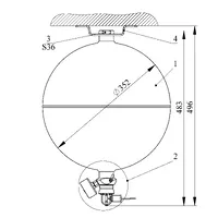 Модуль газового пожежогасіння Імпульс-20 з настінним кріпленням (МГП.І-20.Е.Н) thumb-5