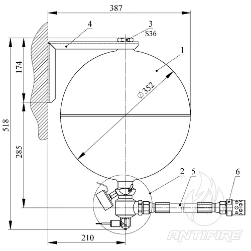 Модуль газового пожежогасіння Імпульс-20  (МГП.І-20Т.Е.С)  (фото 4)