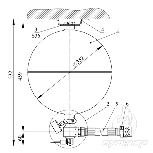 Модуль газового пожежогасіння Імпульс-20  (МГП.І-20Т.Е.С)  (фото 5)
