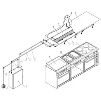 Модуль пожежогасіння BKS-10-1-MT(П) для кухонних приміщень з механічним пуском та виходом під пневмозапуск thumb-2