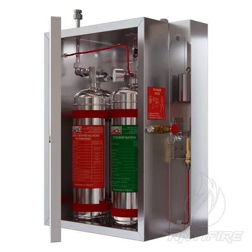 Модуль пожежогасіння BKS-10-1-MT(П) для кухонних приміщень з механічним пуском та виходом під пневмозапуск 