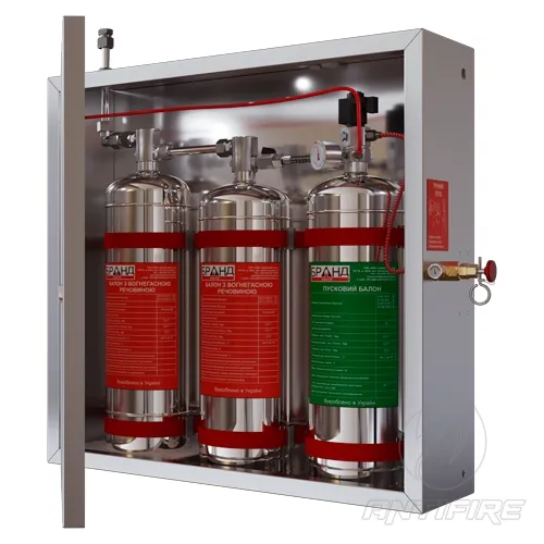 Модуль пожежогасіння BKS-20-2-ЕМ(П) для кухонних приміщень з електромагнітним пуском та виходом під пневмозапуск 