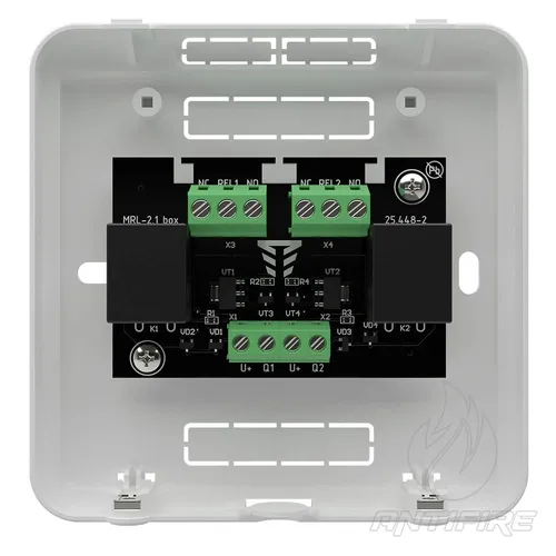 Модуль расширения Tiras МРЛ-2.1 box релейный выносной на 2 выхода  (фото 2)