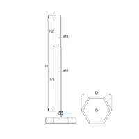 М-04/25 Блискавкоприймач з бетонною основою thumb-2