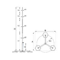 М-05/50 Блискавкоприймач на тринозі thumb-2