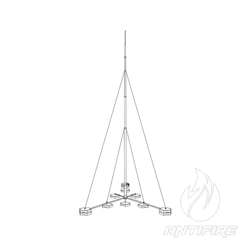М-05/140 Блискавкоприймач з бетонними основами 