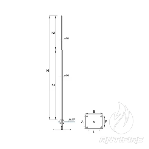 М-06/20 Блискавкоприймач з металевою основою  (фото 2)