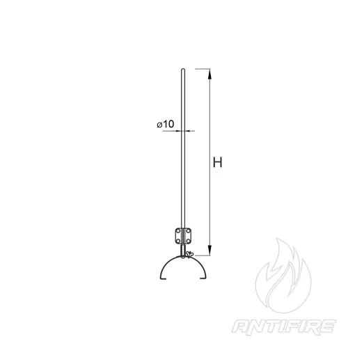 М-10/11 Блискавкоприймач кониковий 1 м  (фото 2)